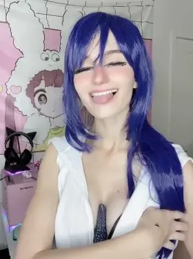 Playing with my new bad dragon toy