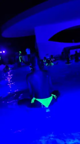 Neon Party night topless at temptations