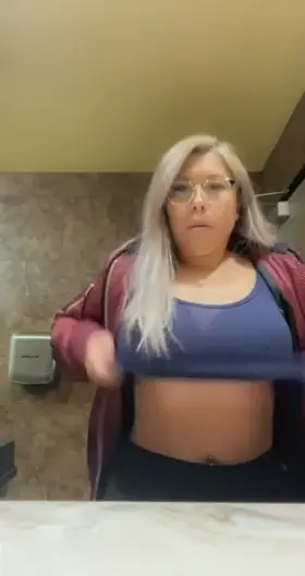 Public Restroom. Someone was in a stall 👀