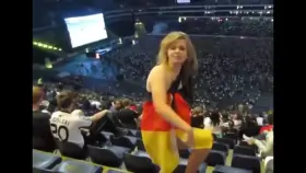 Perky German at a Concert