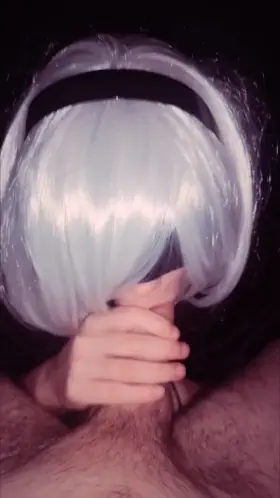 Cosplaying teen sucking big dick after Comic Con