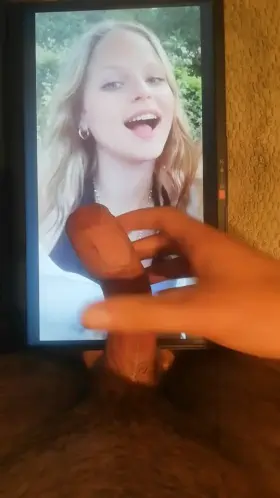 Blonde cutie gets my nut