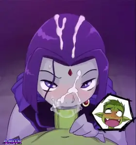 Raven gives Beast Boy the sloppy (GweemOfficial)