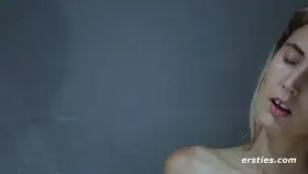 Ray rubs her pussy in the shower.