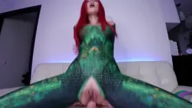 Mera from Aquaman Cosplayer with pierced pussy gets fucked in her asshole