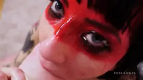 Charlotte Sartre all dirty after rough gangbang kissing her director