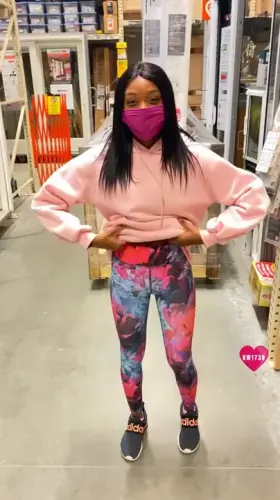 tomorrow’s Monday...so you know what that means, I get to tease my shy coworker again with my perky tits 😇 and yes I’m always at Home Depot