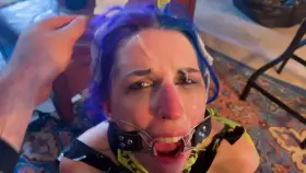 A little unsightly. Panties glued to the face should fix that.