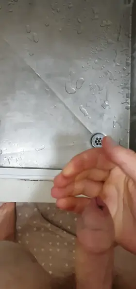 19 enjoying my self before a shower