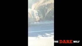 The construction workers may have not noticed me getting fingered until he whipped my tits out 😮 [F]