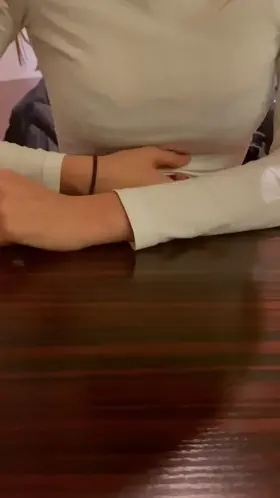 I think the waitress saw me, i love the risk hehe 😌