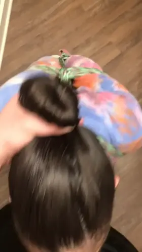 This slut has nearly forgotten what it's like to not have a cock down her throat