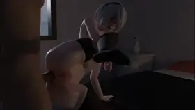 2B gets stretched out by (Darkholestuff) [Neir: Automata]