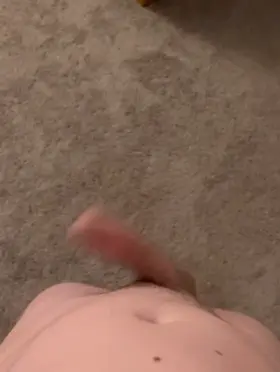 Imagine when it’s fully hard and all 8 inches come out to play 😳🤯 DM me