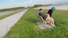 Caught at the park [GIF]