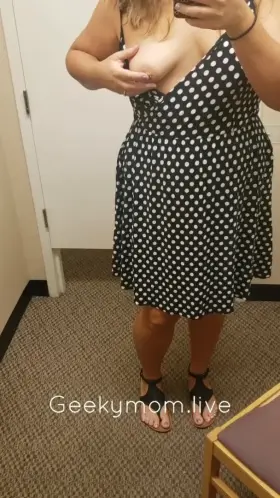 Up to no good in the dressing room