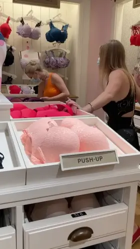 Bra shopping gone wild