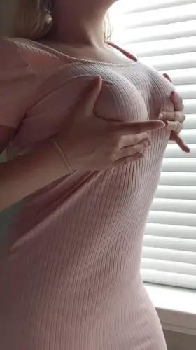 Here's proof that I usually wear nothing under my dress!