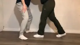 Teen in Air Force 1’s busts my balls in slow mo @bbme431