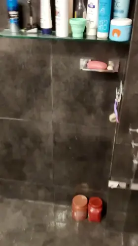 Stroke my foreskin in the shower