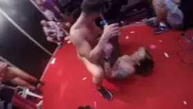 Fucking BTS of a stage show at Salon Erotic Barcelona