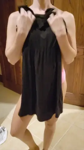 Daily Dressings with Bunny. Who needs a bra with a sexy sundress?
