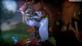 Sylvana vs Tauren (technically interracial)