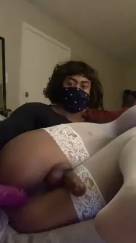 BLACKED and my dildo is my ideal night 💗💦