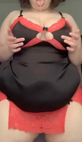 showing off like a good girl