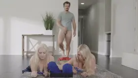 Helping my stepmom & her bff to knit