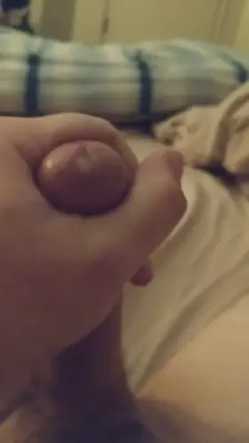 Big load after stroking for awhile (m)