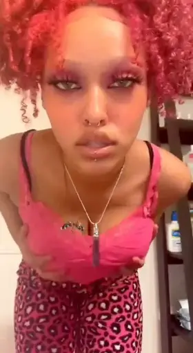Big titty goth ebony drop