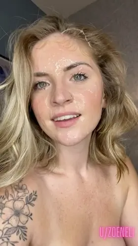 love getting covered in his warm load