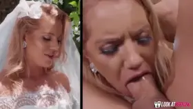 Bride blowing the best man