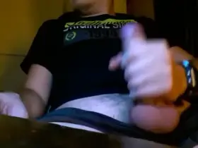 I edge myself, which always makes a river of precum, which I use as lube, and rub it all over myself. feels good