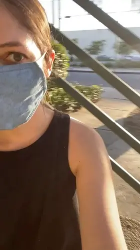 Just hanging out on the stairs