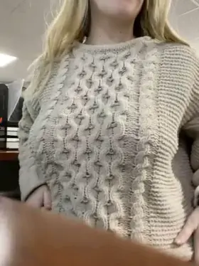 How about a sneaky titty drop from my desk? [OC]