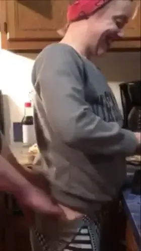 Wife making breakfast