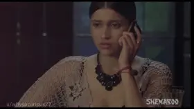 Mannara Chopra's cleavage