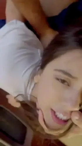 Pretty little latina getting trained