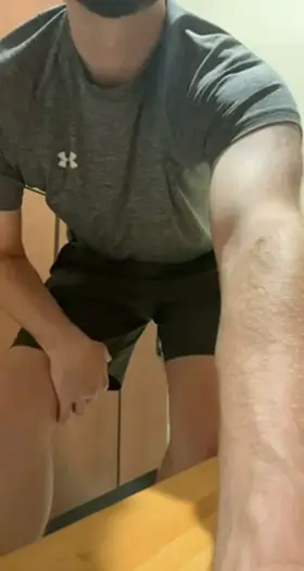 not gonna suck itself - hope you don’t mind post workout cock
