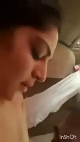 Cute sexy bhabhi gets oral treatment in car