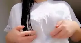 Revealing my big tits for you 😘 [OC]