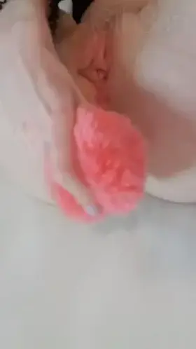 Easing in my favourite butt plug 🐰