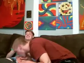 Cute twinks go down on each other!