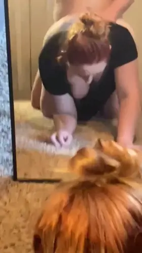 Bought the mirror just to watch her cum! 😈[25F][30M]