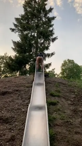 twerking on a slide 🤭