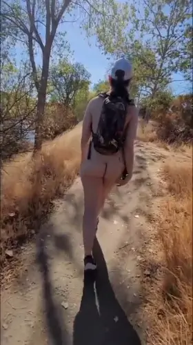 Would you go on a hike with an older exhibitionist milf?