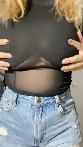 Wearing nothing under my tshirt!