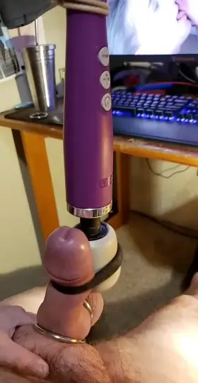 [46] The vibrating cum looks like fireworks.